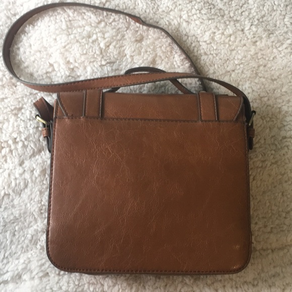 Brown faux leather shoulder strap purse - Picture 3 of 6